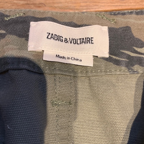 EUC Zadig & Voltaire Camouflage Mini Skirt Women’s size 38/Medium - Picture 3 of 7